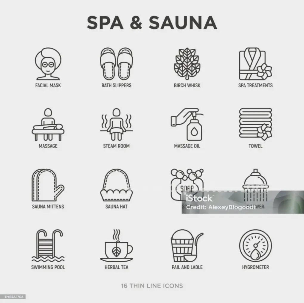 蒸汽弥漫的桑拿房